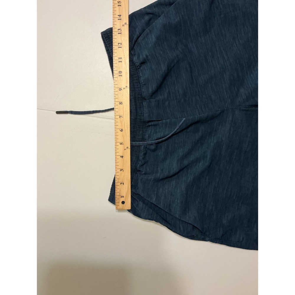 Lululemon Mens Athletic Shorts Dark Teal Space Dye Heathered Drawstring Sz XS - Picture 4 of 5